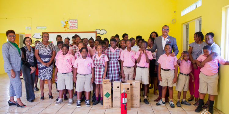 MOE CONTINUES DISTRIBUTION OF FIRE EXTINGUISHERS TO VARIOUS SCHOOLS IN ST. KITTS