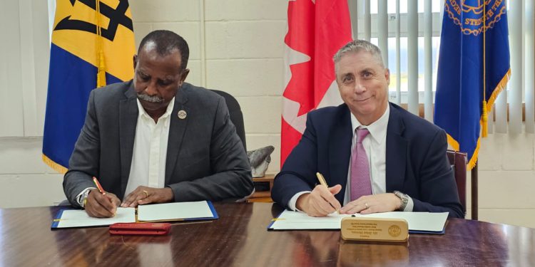 RCMP OFFICIALS PAY COURTESY CALL ON THE RSSTO BOLSTER CANADA-CARIBBEAN RELATIONS