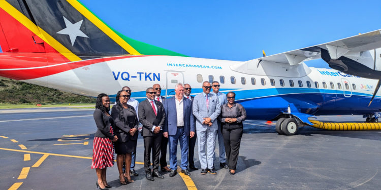 interCaribbean Airways Unveils Branded St. Kitts & Nevis Aircraft, Soaring to New Heights in Regional Connectivity