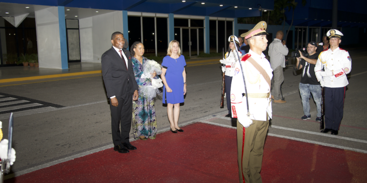 Prime Minister Hon. Dr. Terrance Drew Arrives in Cuba for Official State Visit