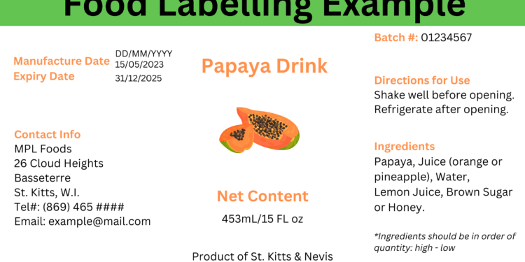 SKNBS ISSUES COMPLIANCE DEADLINE FOR PRODUCT LABELLING REGULATIONS