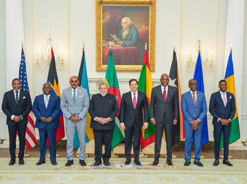 Regional Priorities Front and Center as PM Drew Meets U.S. Secretary of State Rubio with OECS and Bahamian Leaders