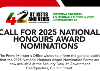 NOMINATIONS NOW OPEN FOR 2025 NATIONAL HONOURS AWARDS IN SAINT KITTS AND NEVIS