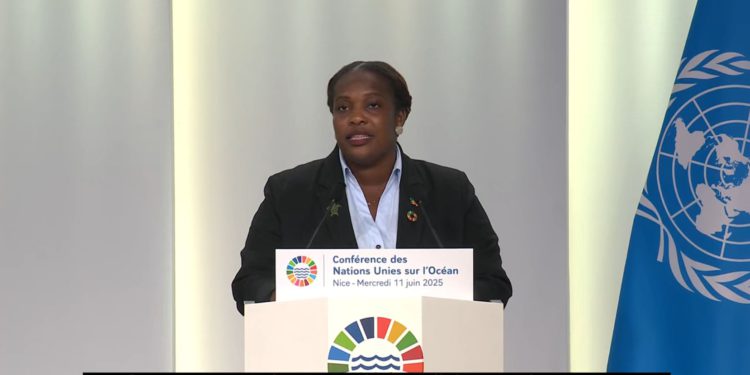Hon. Clarke Delivers Forceful SIDS Statement at UN Ocean Summit in France