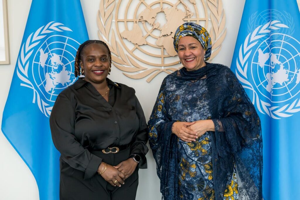MINISTER OF SUSTAINABLE DEVELOPMENT, ENVIRONMENT AND CLIMATE ACTION MEETS WITH UN DEPUTY SECRETARY-GENERAL TO DEEPEN PARTNERSHIP ON THE NATIONAL SUSTAINABLE ISLAND STATE AGENDA (SISA) AND CHAMPION ACTION FOR GLOBAL SIDS
