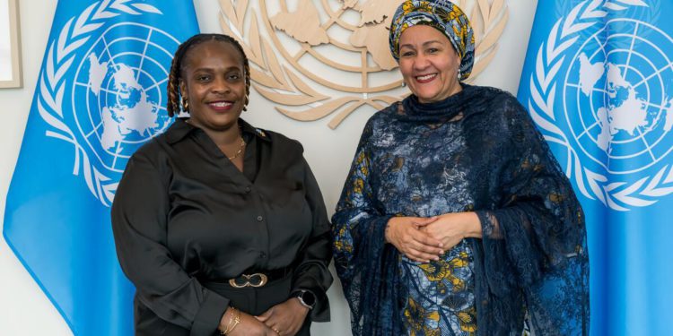 MINISTER OF SUSTAINABLE DEVELOPMENT, ENVIRONMENT AND CLIMATE ACTION MEETS WITH UN DEPUTY SECRETARY-GENERAL TO DEEPEN PARTNERSHIP ON THE NATIONAL SUSTAINABLE ISLAND STATE AGENDA (SISA) AND CHAMPION ACTION FOR GLOBAL SIDS