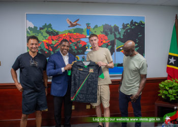 Cole Palmer Pays Courtesy Call on Prime Minister Drew During Heritage Visit to St. Kitts