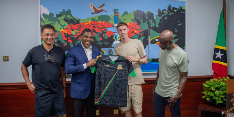 Cole Palmer Pays Courtesy Call on Prime Minister Drew During Heritage Visit to St. Kitts