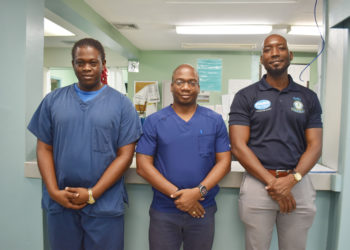 Change of guard at JNF Hospital’s Emergency Room: Dr Carlton Williams replaces Dr Dwain Archibald