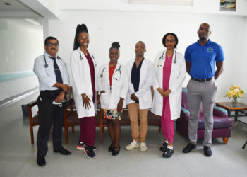 Four Cuban medical students on Summer Employment Programme at JNF Hospital