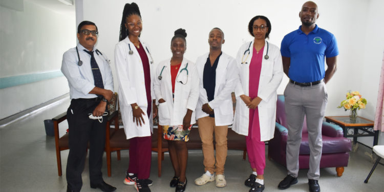Four Cuban medical students on Summer Employment Programme at JNF Hospital