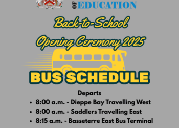 PUBLIC SERVICE ANNOUNCEMENT:BACK TO SCHOOL OPENING CEREMONY BUS SCHEDULE