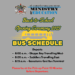 PUBLIC SERVICE ANNOUNCEMENT:BACK TO SCHOOL OPENING CEREMONY BUS SCHEDULE