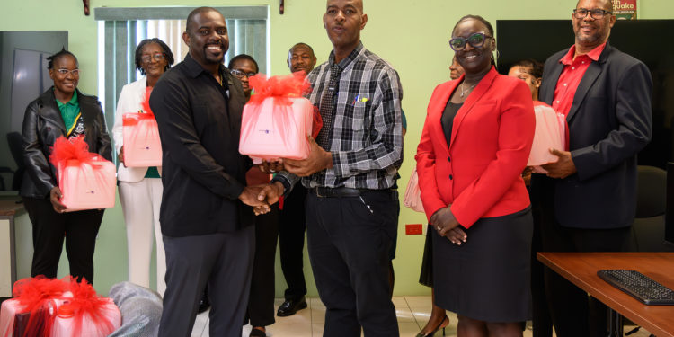 Minister Duggins donated 400 Hurricane relief packages to the National Emergency Management Agency (NEMA) to strengthen our Hurricane Readiness efforts 