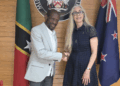 Her Excellency Linda Charlotte Te Puni, New Zealand High Commissioner pays Courtesy Call on the Rt. Hon. Dr. Denzil Douglas, Minister of Foreign Affairs et al.