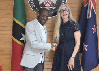 Her Excellency Linda Charlotte Te Puni, New Zealand High Commissioner pays Courtesy Call on the Rt. Hon. Dr. Denzil Douglas, Minister of Foreign Affairs et al.