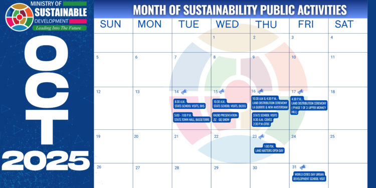 Ministry of Sustainable Development Launches Sustainability Month Under the Theme: “MOSD Leading into the Future”