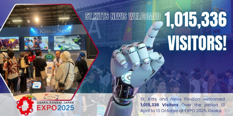 St. Kitts and Nevis Pavilion Welcomed Historic 1,015,336 Visitors at EXPO 2025, Osaka, Japan.