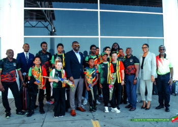 MINISTER DUGGINS APPLAUDS NATIONAL SWIM TEAM FOR RECORD 8-MEDAL HAUL AT OECS CHAMPIONSHIPS