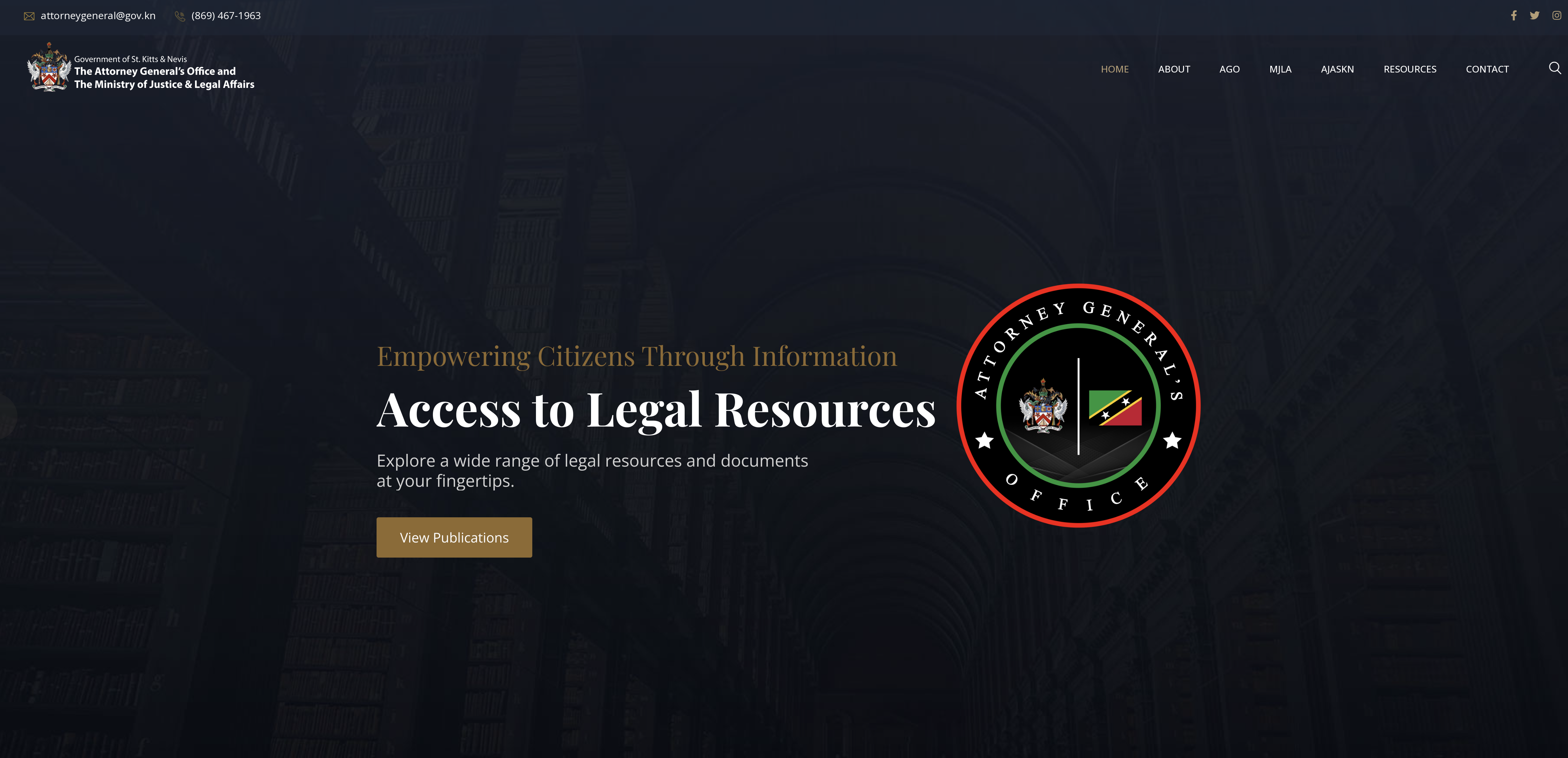 Ministry of Justice and Legal Affairs Launches New Website with Modern Features and AI-Powered Support