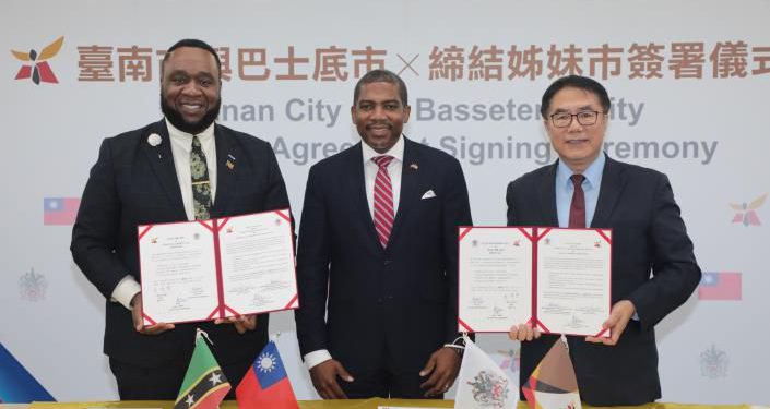 Basseterre, St. Kitts Secures Second Sister City Agreement in Two Days with Historic Tainan Signing