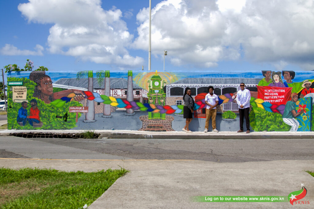 Ministry of Justice Unveils “Restoring Together” Mural at Newtown Playing Field